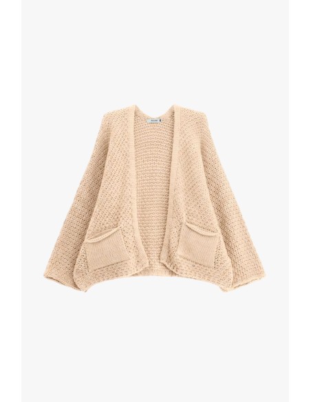Cardigan oversize avec poches frontales Please