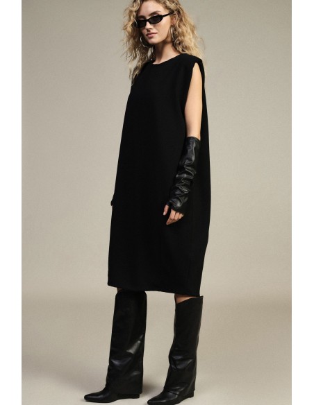 Robe midi sans manches avec gants amovibles Dixie