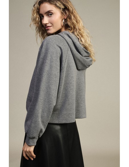 Sweat à capuche avec cravate décorative appliquée Dixie