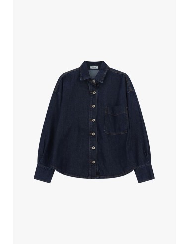 Chemise oversize avec poche poitrine et boutons sur le devant Dixie