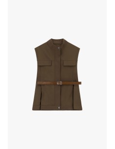 Gilet avec poches frontales et ceinture réglable Dixie