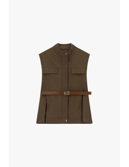 Gilet avec poches frontales et ceinture réglable Dixie