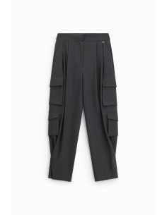 Pantalon de tailleur Dixie avec poches latérales plaquées