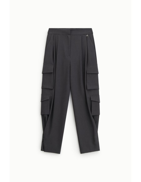 Pantalon de tailleur Dixie avec poches latérales plaquées
