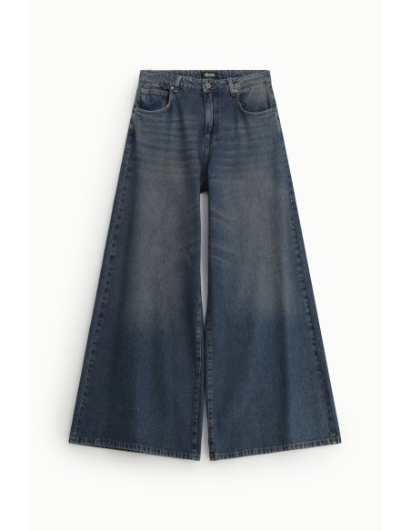 Jean large à taille haute avec cinq poches Dixie