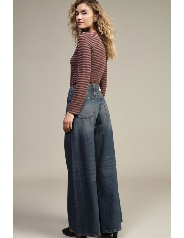Dixie-jeans met wijde pijpen, hoge taille en vijf zakken