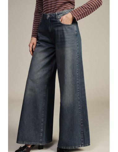 Jean large à taille haute avec cinq poches Dixie