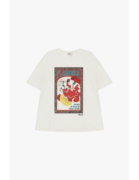 T-shirt à manches courtes imprimé flamenco Dixie