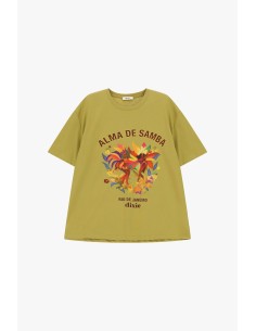 T-shirt ample à manches courtes imprimé Samba Dixie