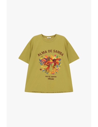 T-shirt ample à manches courtes imprimé Samba Dixie