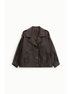 Manteau court à maxi revers et poches frontales Dixie 2