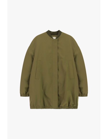 Bomberjack met verborgen sluiting en elastische boorden Dixie