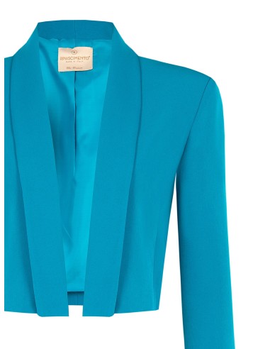 Veste blazer courte ouverte en tissu technique Rinascimento