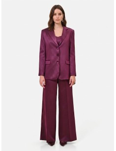Veste blazer cintrée en satin jacquard Rinascimento 2
