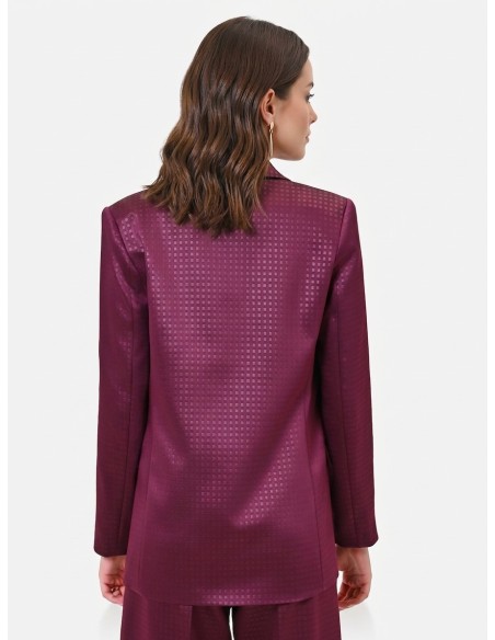 Getailleerde blazer van jacquard-satijn Rinascimento