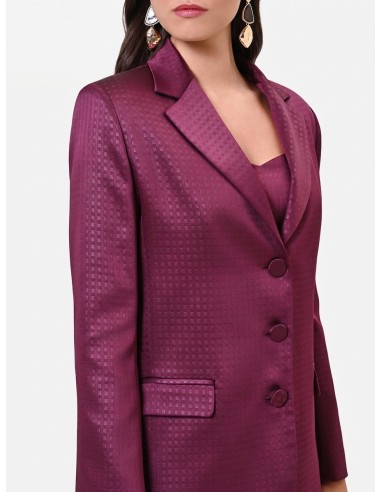 Getailleerde blazer van jacquard-satijn Rinascimento