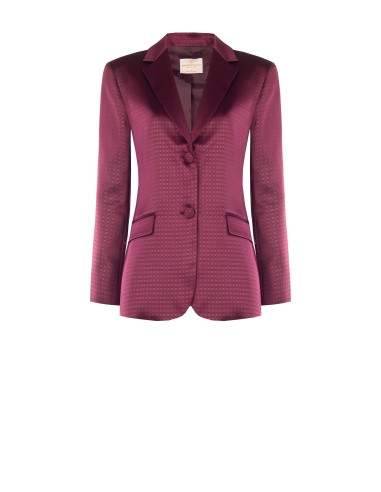 Getailleerde blazer van jacquard-satijn Rinascimento