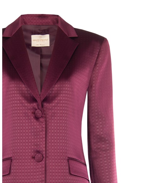 Getailleerde blazer van jacquard-satijn Rinascimento