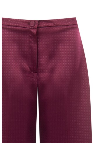 Palazzo-broek van jacquard satijn met bijpassende knoop van Rinascimento