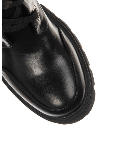 Bottes chunky en similicuir à lacets sur le devant Rinascimento