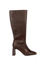 Bottines en similicuir à bout métallique et talon carré Rinascimento