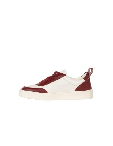 Bicolor sneakers van imitatieleer met RR Rinascimento-logo