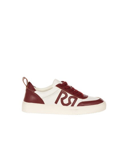 Baskets bicolores en similicuir avec logo RR Rinascimento