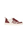 Bicolor sneakers van imitatieleer met RR Rinascimento-logo