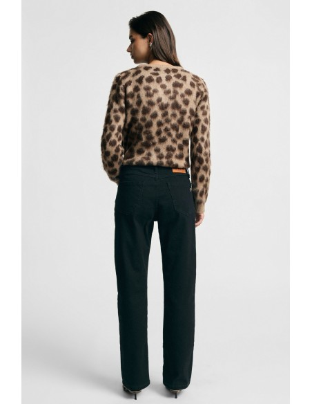 Pantalon regular fit à jambe droite à cinq poches Please