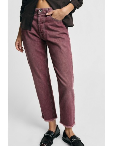 Regular-fit cropped broek met gerafelde zoom Alstublieft