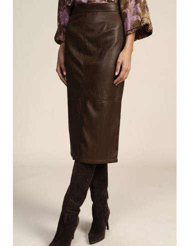 Jupe crayon midi avec coutures apparentes Dixie