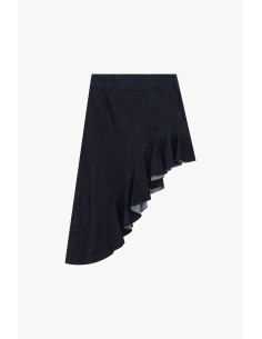 Jupe midi asymétrique avec volant latéral Dixie 2