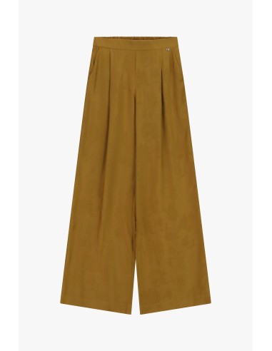 Pantalon palazzo à pinces et taille élastique Dixie