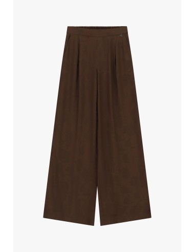 Pantalon palazzo à pinces et taille élastique Dixie