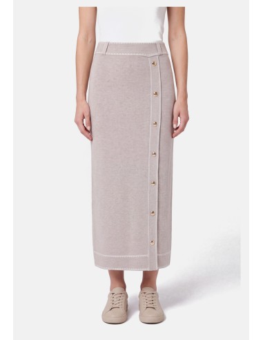 Jupe midi en mélange de soie Liu Jo