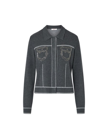 Veste en maille avec perles Liu Jo