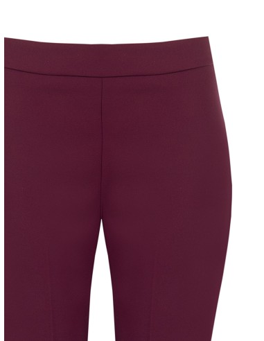 Pantalon cigarette en tissu technique avec fermeture éclair latérale Rinascimento