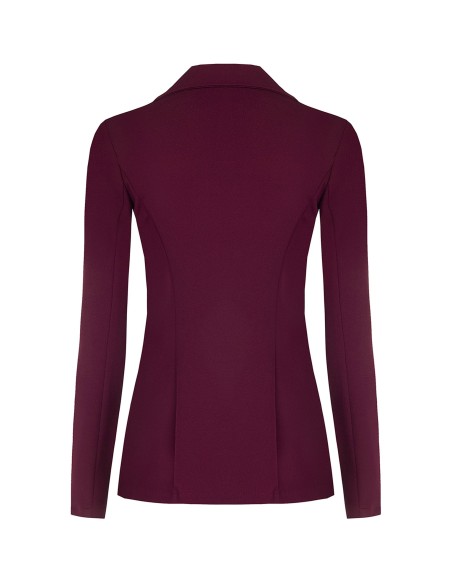 Veste blazer cintrée en scuba crêpe avec boutons assortis Rinascimento