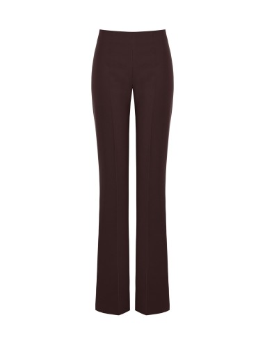 Pantalon évasé en tissu technique avec fermeture éclair latérale Rinascimento