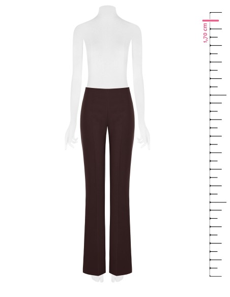 Pantalon évasé en tissu technique avec fermeture éclair latérale Rinascimento