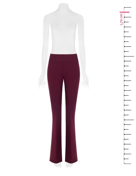 Pantalon évasé en scuba crêpe avec bande à la taille Rinascimento