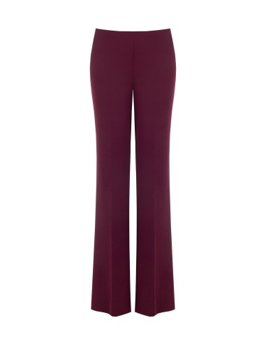 Rechte broek van scuba-crêpe met elastische taille – Rinascimento
