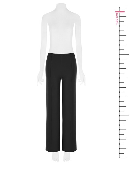 Pantalon palazzo en crêpe scuba à taille élastiquée Rinascimento