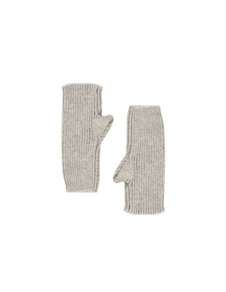 Manchettes en mélange de viscose et d’angora avec motif en lurex Rinascimento
