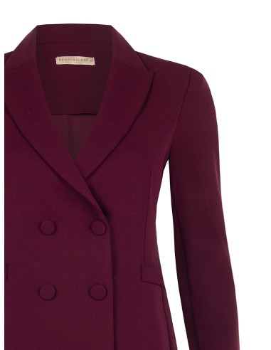 Getailleerde curvy blazer van scuba-crêpe met bijpassende knopen, Rinascimento Curvy
