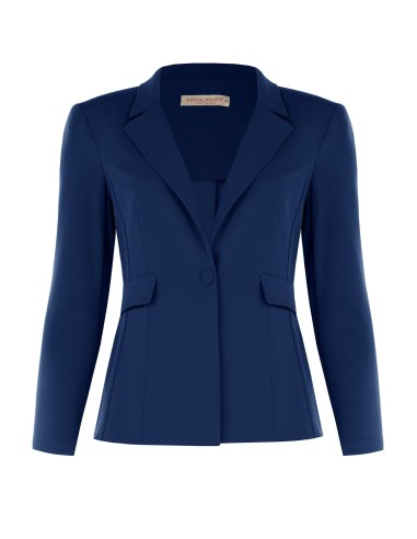 Veste blazer cintrée grande taille en crêpe scuba avec bouton assorti Rinascimento Curvy