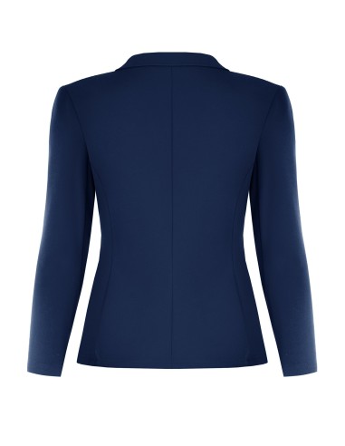 Veste blazer cintrée grande taille en crêpe scuba avec bouton assorti Rinascimento Curvy