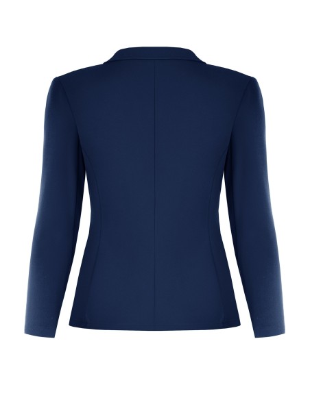 Veste blazer cintrée grande taille en crêpe scuba avec bouton assorti Rinascimento Curvy