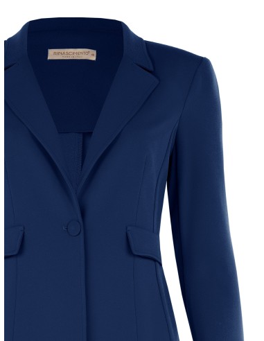 Veste blazer cintrée grande taille en crêpe scuba avec bouton assorti Rinascimento Curvy