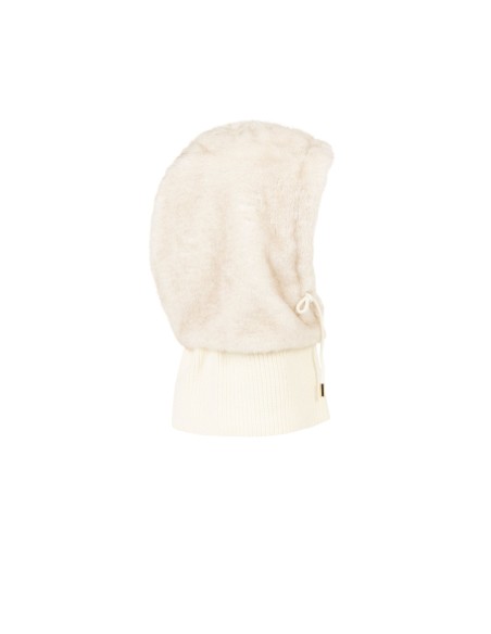Cagoule en fausse fourrure et col côtelé Rinascimento